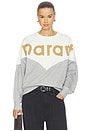 view 1 of 5 Houston Sweatshirt in Off White & Light Grey