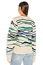 view 3 of 4 Serena Sweater in Green & Ecru