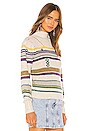 view 2 of 4 Georgie Turtleneck in Yellow & Purple