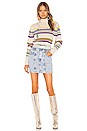 view 4 of 4 Georgie Turtleneck in Yellow & Purple