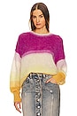 view 1 of 4 Drussell Sweater in Fuchsia & Yellow