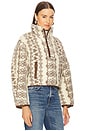 view 2 of 4 CHAQUETA MARIE in Ecru & Brown