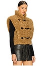 view 3 of 5 Alisa Sherpa Vest in Camel
