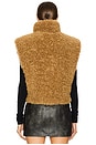view 4 of 5 Alisa Sherpa Vest in Camel