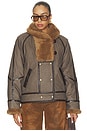 view 2 of 5 Olinka Parka Coat in Brown`