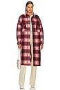 view 1 of 5 Fontizi Blanket Coat in Fuchsia