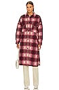view 2 of 5 Fontizi Blanket Coat in Fuchsia