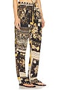 view 2 of 7 Fedora Pant in Black & Ochre