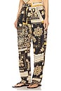 view 4 of 7 Fedora Pant in Black & Ochre
