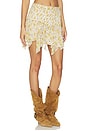 view 2 of 6 Fiala Skirt in Light Yellow & Ecru