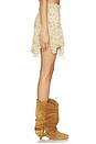 view 3 of 6 Fiala Skirt in Light Yellow & Ecru