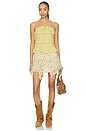 view 5 of 6 Fiala Skirt in Light Yellow & Ecru