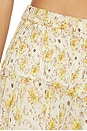 view 6 of 6 Fiala Skirt in Light Yellow & Ecru