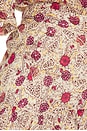 view 6 of 6 Daneen Mini Skirt in Ecru & Rapsberry