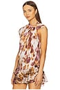 view 3 of 5 Nayda Top in Ecru & Ochre