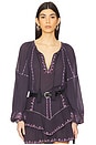 view 1 of 4 Fernanda Blouse in Faded Night & Lilac