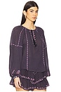 view 2 of 4 Fernanda Blouse in Faded Night & Lilac