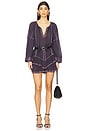 view 4 of 4 Fernanda Blouse in Faded Night & Lilac