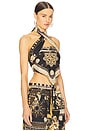 view 3 of 6 Feyza Top in Black & Ochre