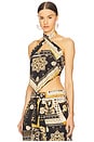 view 4 of 6 Feyza Top in Black & Ochre
