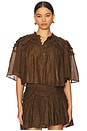 view 1 of 4 Carmen Top in Dark Khaki