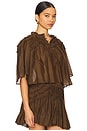 view 2 of 4 Carmen Top in Dark Khaki