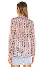 view 3 of 4 Maria Blouse in Lilac & Black