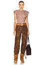 view 4 of 4 Devani Top in Rust