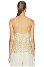 view 3 of 4 Briara Top in Light Yellow & Ecru