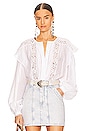 view 1 of 4 Georgina Blouse in WHITE