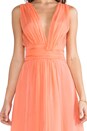 view 4 of 5 Chiffon Maxi Dress in Coral