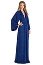 view 2 of 4 Poppy Long Sleeve Wrap Maxi Dress in Blue