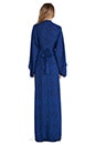 view 3 of 4 Poppy Long Sleeve Wrap Maxi Dress in Blue
