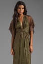 view 1 of 6 Short Sleeve Long Kaftan in Olive