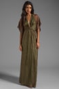 view 2 of 6 Short Sleeve Long Kaftan in Olive