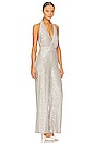 view 2 of 4 x REVOLVE Lily Jumpsuit in Beige & Silver