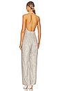 view 3 of 4 x REVOLVE Lily Jumpsuit in Beige & Silver