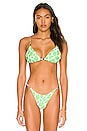 view 1 of 4 The String Bead Bikini Top in Animorf Lime