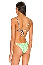 view 3 of 4 The String Bead Bikini Top in Animorf Lime