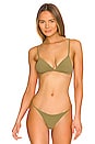view 1 of 4 TOP BIKINI THE BRALETTE in Moss