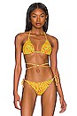 view 1 of 4 TOP BIKINI LONG TIE TRIANGLE in Ziggy Tangerine