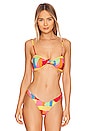 view 2 of 5 The Knot Eco Bandeau Bikini Top in Splice