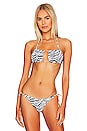 view 1 of 4 The Square Tie Bikini Top in Bronco