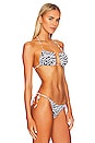 view 2 of 4 The Square Tie Bikini Top in Bronco