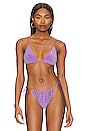 view 1 of 5 The String Bikini Top in Violet Lurex
