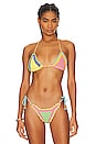 view 1 of 4 HAUT DE MAILLOT DE BAIN TRIANGLE EN CROCHET in Paddle Pop