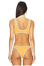 view 3 of 4 90's Duo Crop Bikini Top in Apricot Sky Crimp