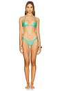 view 4 of 5 Luxe Tri Bikini Top in Electric