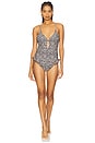 view 1 of 4 The Peplum One Piece in Jaguar