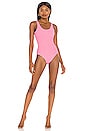 view 2 of 5 The Backless One Piece in Crinkle Pink